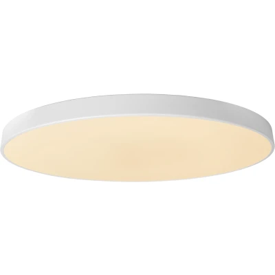 Afbeelding van Lucide Unar Plafonnière Ø 80 Cm Led Dimb. 1x80w 2700k 3 Stepdim Wit