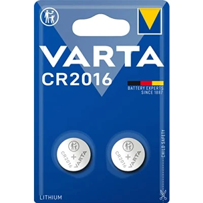 Afbeelding van Varta CR2016 Lithium knoopcel batterij / 2 stuks