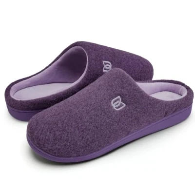 Afbeelding van Sloffen Heren Dames pantoffels Winter Warm Traagschuim Huisschoenen Indoor Outdoor voor men en vrouwen (Paarse, 36/37EU)