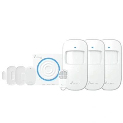Afbeelding van Nivian Alarmsysteem voor huis en bedrijf zonder maandelijkse kosten WLAN alarmset met afstandsbediening via Tuya app SOS functie eenvoudige installatie kabel