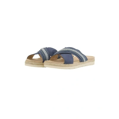 Afbeelding van TOM Tailor Licence Flache Muiltjes, Dames, Maat: 38, Denim Polyester