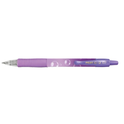 Afbeelding van Gelschrijver PILOT G 2 Bubble violet M schrijfkleur blauw per 12