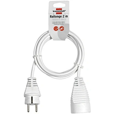 Afbeelding van Brennenstuhl 1168121 verlengkabel 2m H05VV F 3G1,0 wit