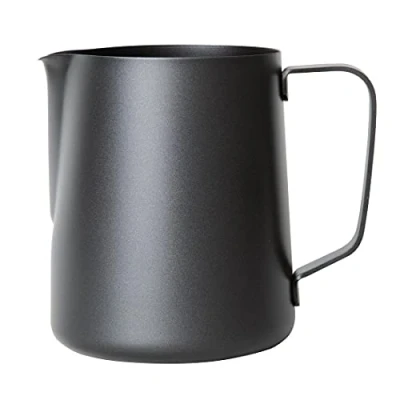 Afbeelding van Olympia zwarte anti kleef melkopschuimkan 900ml