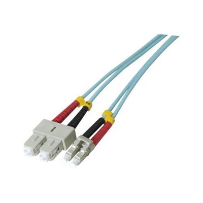 Afbeelding van Draadbrug Duplex 2 mm OM3 SC UPC/LC UPC aqua 1 m