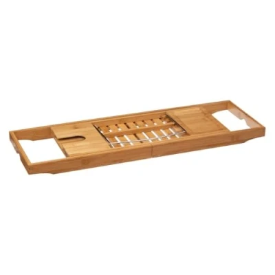 Afbeelding van Decopatent® Luxe Badplank Badrekje Uitschuifbaar 70 tot 105 cm