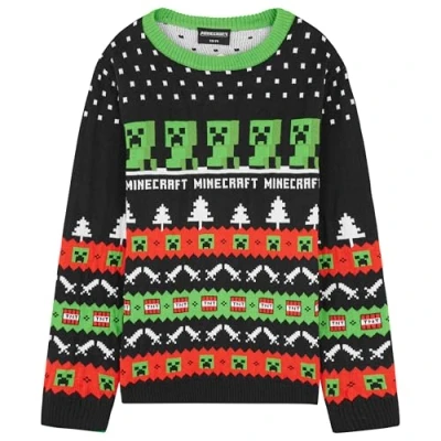 Afbeelding van Minecraft Creeper kersttrui voor jongens, sweatshirt kinderen, tieners, Meerkleurig, 9 10 Jaar