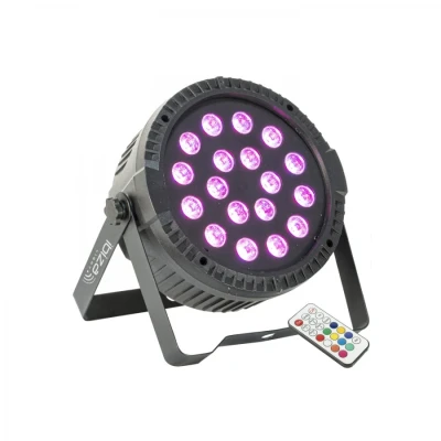 Afbeelding van Ibiza Light Thinpar 18x1W RGB extra platte Par Projector