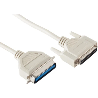 Afbeelding van Parallelle printerkabel 25 pins SUB D 36 Centronics / gegoten connectoren 3 meter