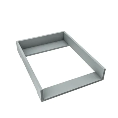Afbeelding van REGALIK Aankleedopzetstuk voor Malm IKEA 72cm x 50cm Afneembaar aankleedtafelopzetstuk commode in as Afgesloten met ABS materiaal 1mm