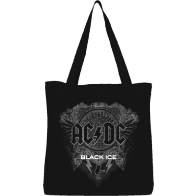 Afbeelding van cotton division ACDC Tote Bag LOGO ACDC, Referentie: BWACDCRBB002, zwart, 38 x 40 cm, Utility