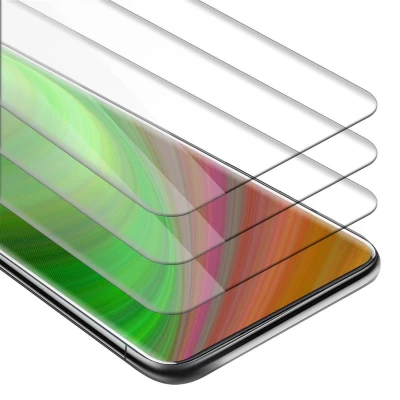 Afbeelding van Cadorabo 3x Screenprotector geschikt voor OnePlus 7 PRO Beschermende Pantser Film in KRISTALHELDER Getemperd (Tempered) Display beschermend glas 9H hardheid met 3D Touch