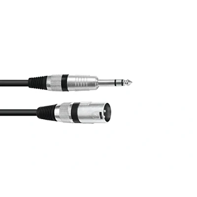 Afbeelding van Omnitronic Adaptercable XLR(M)/Jack stereo 2m bk