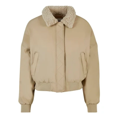 Afbeelding van Urban Classics Pilot Jas wetsand, Dames, Maat: Large, Wetsand