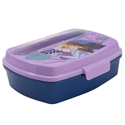 Afbeelding van Stor Frozen 2 &quot;&quot;Vertrouw op de reis&quot;&quot; Lunchbox met bestek, Lunchpakketten, Paars