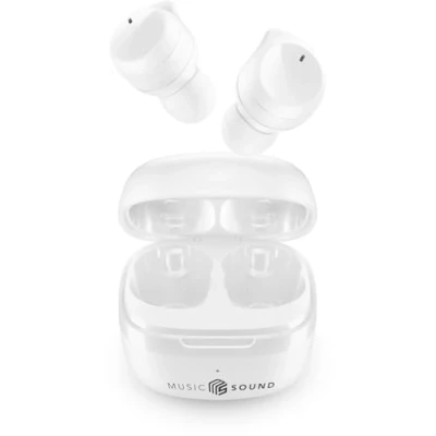 Afbeelding van Music Sound Flow Draadloze in ear Bluetooth headset Speeltijd 25 uur Wit