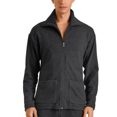 Afbeelding van Calida Pyjamashirt, Heren, Maat: Small, Anthrazit melé