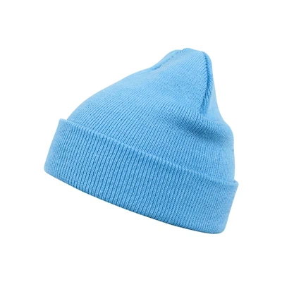 Afbeelding van MSTRDS Beanie Basic Flap turquoise one size Muts Blauw