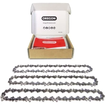 Afbeelding van Oregon Kettingen voor Kettingzaag, 3 Stuks, Low Profile Pitch, 050&quot; (1.3 mm), Maat CX/Semi Chiselbeitel 12 Inch (30cm) Geleider, 44 Schakels, past op Stihl, Husqvarna en meer (T44X3)