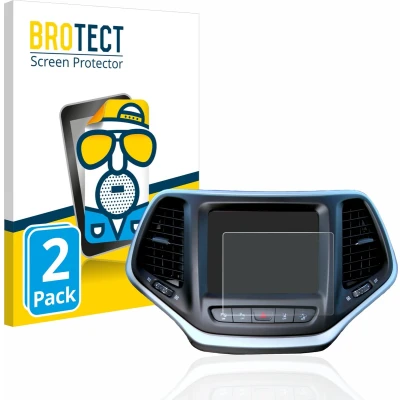 Afbeelding van BROTECT Screenprotector voor Jeep Cherokee Uconnect 8.4&quot; Folie Beschermfolie matte (2 Stuks)