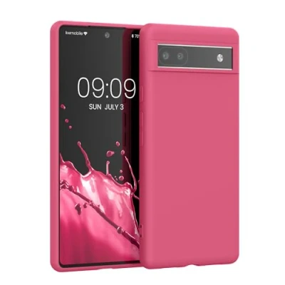 Afbeelding van kwmobile telefoonhoesje geschikt voor Google Pixel 6a Hoesje smartphone Back cover in awesome pink