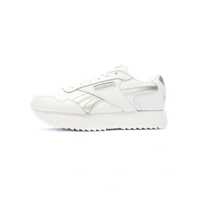 Afbeelding van Reebok Dames Glide Ripple Double Sneaker, Wit Zilver Met, 40 EU