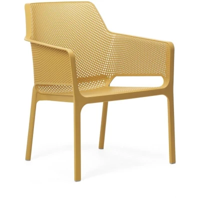 Afbeelding van Nardi Net Relax lounge tuinstoel Senape geel