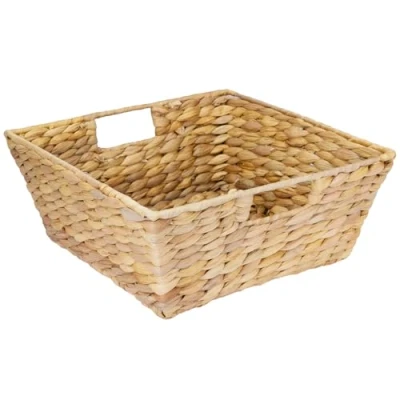 Afbeelding van HMF Leeg, geschenkmand, gevlochten van waterhyacint, 30 x 12 cm