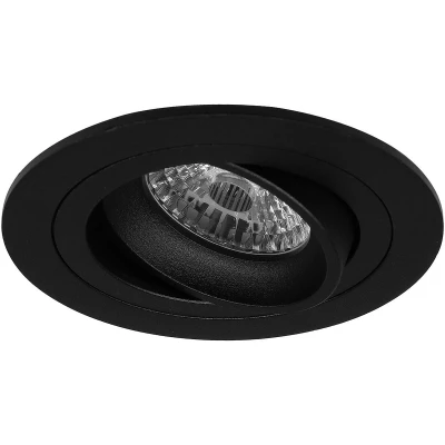Afbeelding van Platte inbouwspot Artu Rond Zwart Extra Warm Wit Dimbaar 3.7W RTM Lighting LED