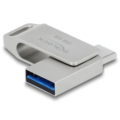 Afbeelding van Delock USB 5 Gbps C™ + Typ A Speicherstick 256 GB Metallgehäu