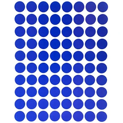 Afbeelding van Kleurcoderingslabels 13 mm rond stipstickers halve inch ronde blauwe sticker 1200 Pack van Royal Green