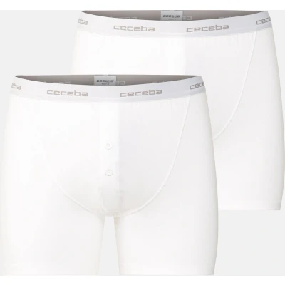 Afbeelding van Ceceba New Classics heren boxer lang met gulp (2 pack) wit Maat 4XL