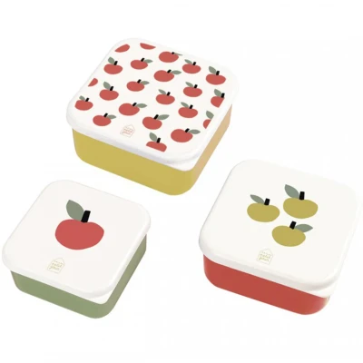 Afbeelding van Lunchbox 3 in elkaar appel 12/12/5.5 cm