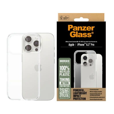 Afbeelding van Panzer Glazen Hardcase voor iPhone 16 Pro Doorzichtig