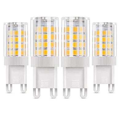 Afbeelding van Vicloon G9 LED lampen, 4 stuks lamp, 5W vervangt 50W halogeenlampen warmwit 3000K, niet dimbaar 360 stralingshoek, lamp 85 265V AC