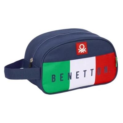Afbeelding van Reistasje Benetton Flag Marineblauw 26 x 15 12 cm