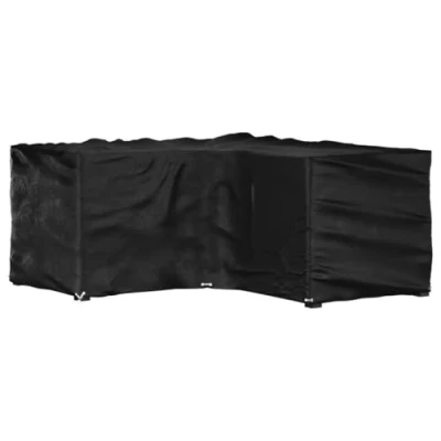 Afbeelding van vidaXL Tuinmeubelhoezen met 16 oogjes L vormig 215x215x90 cm