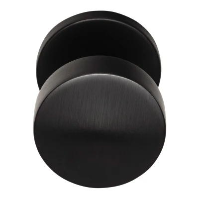 Afbeelding van RVS voordeurknop BASICS LB503V vast op rozet PVD gunmetal 304
