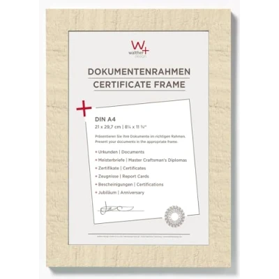 Afbeelding van Walther Design Home Houten Fotolijst 21x29,7cm A4 Crème Wit