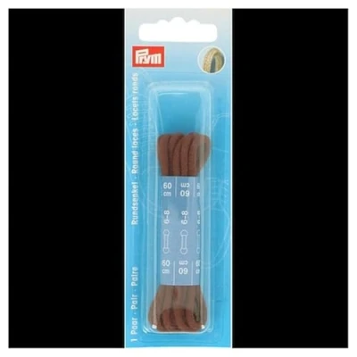 Afbeelding van Prym Ronde Veters 60 cm Bruin
