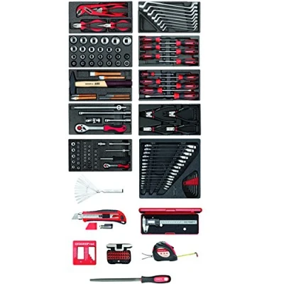 Afbeelding van Gedore RED R21010002 166 delige Gereedschapset in CT modules 3301657