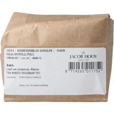 Afbeelding van Jacob Hooy Bosbessenblad gemalen 250g