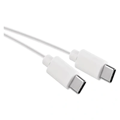 Afbeelding van EMOS Oplaadkabel type C naar C, opladen en gegevensoverdracht, 1 m lange kabel 2.0 USB voor snel High Speed 480 Mbit/s, wit