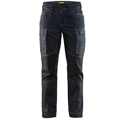 Afbeelding van Blaklader Werkbroek Service Dames Stretc H 7159 MARINEBLAUW/ZWART C34