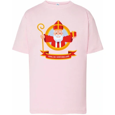 Afbeelding van Kids T Shirts Sinterklaas Roze 104
