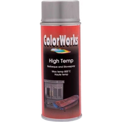 Afbeelding van Colorworks Spuitbus Hittebestendig Zilver 400ML