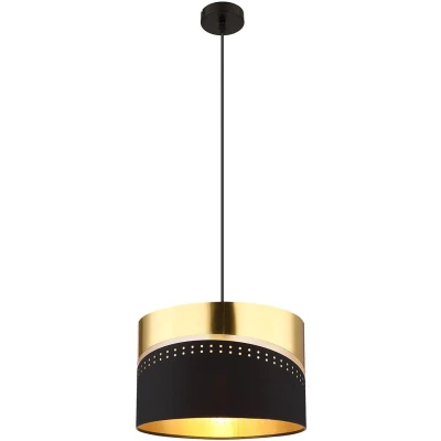 Afbeelding van Globo hanglamp Or zwart metaal 35 cm E27 fitting 54046H