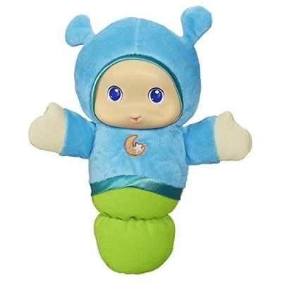 Afbeelding van Playskool blauwe Glo Worm slaapknuffel met sussende melodietjes voor baby’s
