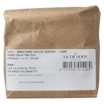 Afbeelding van Jacob Hooy Driekleurig viooltje gemalen 250g