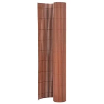 Afbeelding van vidaXL Tuinafscheiding dubbelzijdig 90x400 cm bruin